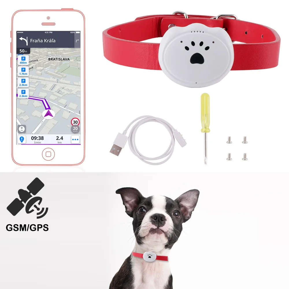 Мини Водонепроницаемый gps-трекер для домашних животных, собак, GSM, wifi, LBS, локатор, отслеживание в реальном времени, ошейник для собак, домашних животных, кошек, собак, устройство для защиты от потери геофенса