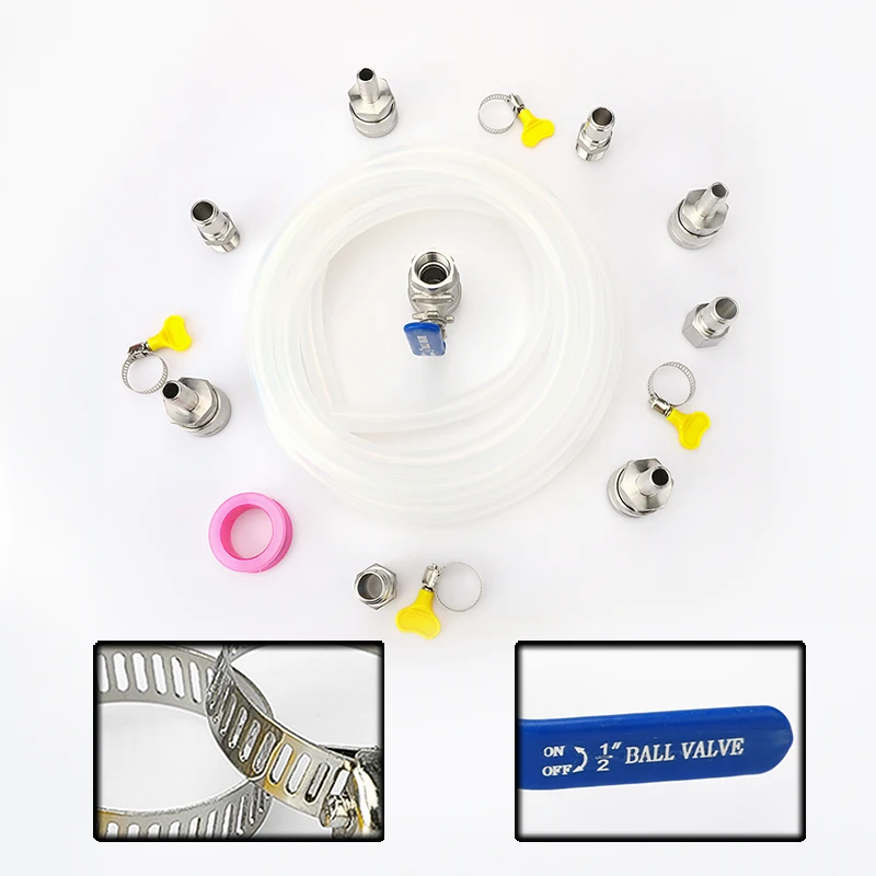 Нержавеющая сталь насос быстрого подключения комплект с силиконовой трубкой для