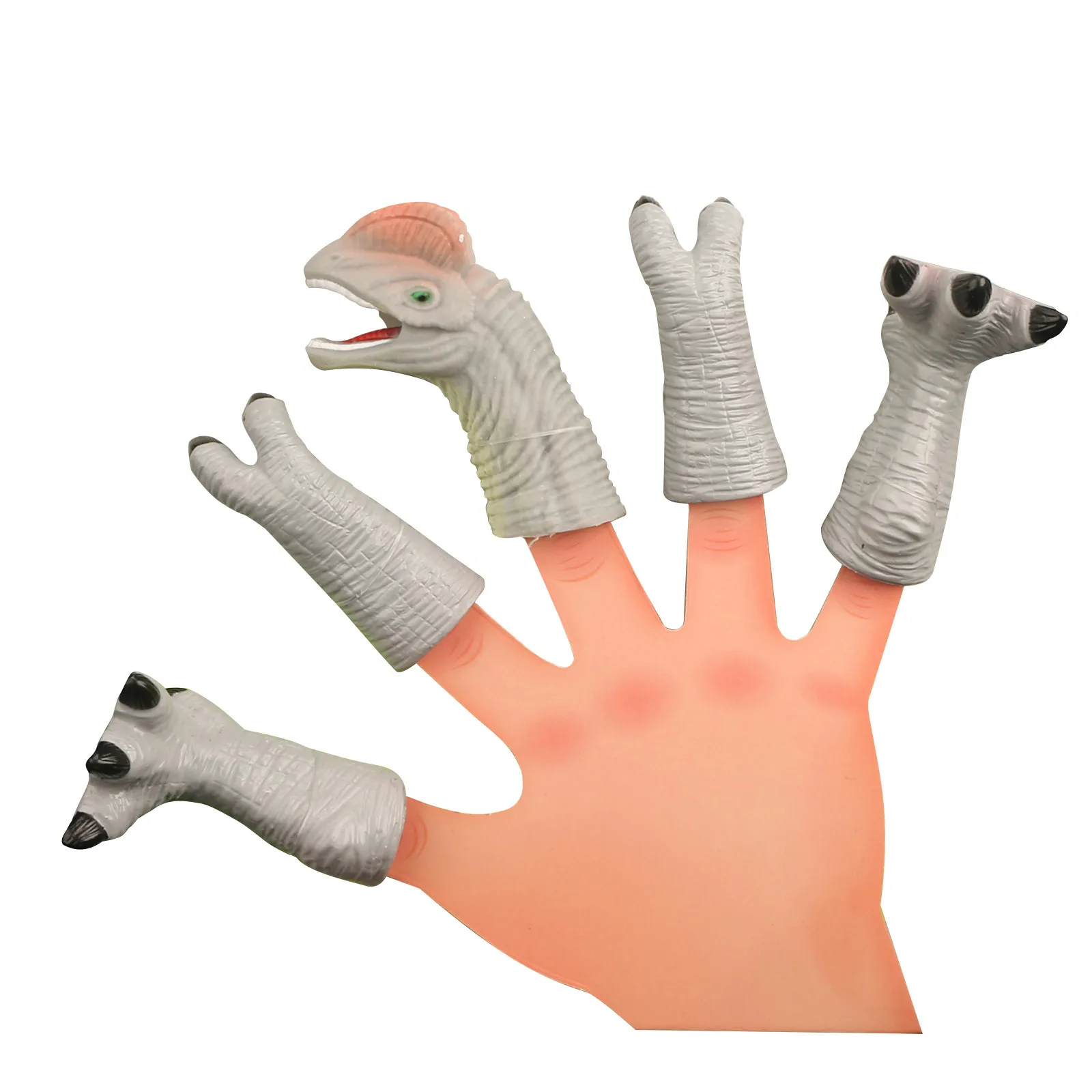 FUN LITTLE TOYS 5 PCs Animal Bath Finger Puppets Dinosaur Figure Toys Anime Action Figures Creative Tricky | Игрушки и хобби