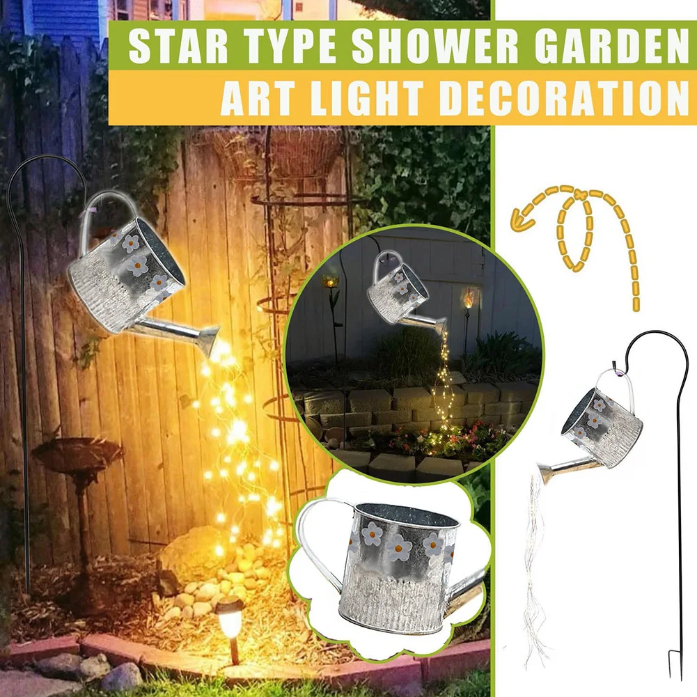 

New Garden Decoration Lamp Waterproof Sunlight Street Lamp LED Solar Kettle Lamp Outdoor Watering String Light