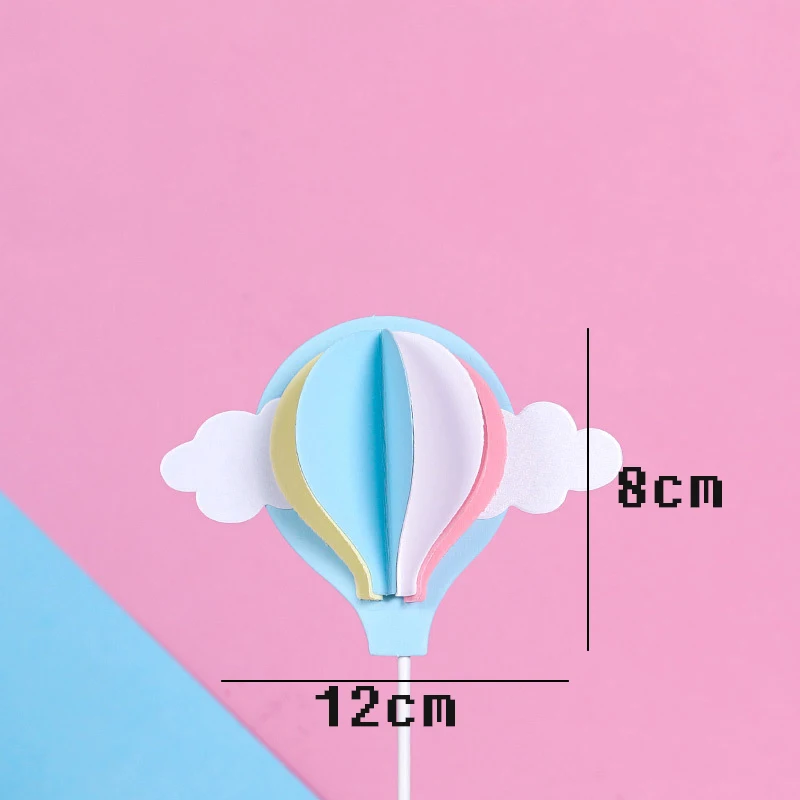 Милый облако торт Топпер Единорог 1-й Дек Арка Горячие воздушные шары Декор кекса