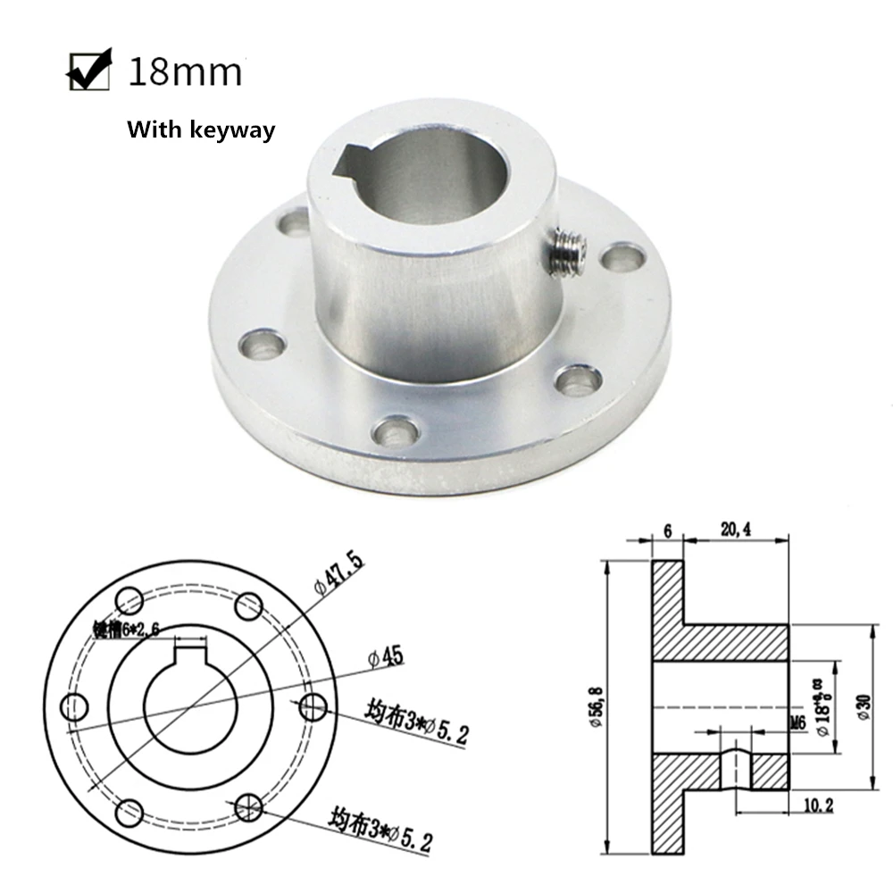 Колесная Фланцевая муфта Omni из алюминиевого сплава диаметром 5 6 8 10 мм 12 14 15 16 18