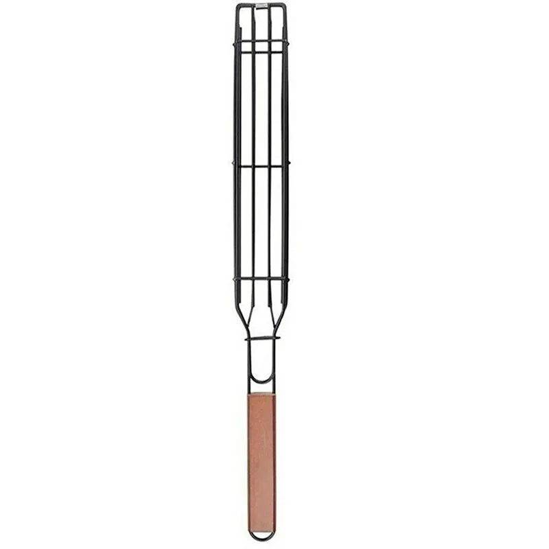 

Draagbare BBQ Grill Baskets Roestvrij Staal Anti-aanbak Barbecue Mand Tools Grill Mesh Voor Vlees For Vegetables Meat BBQ tools