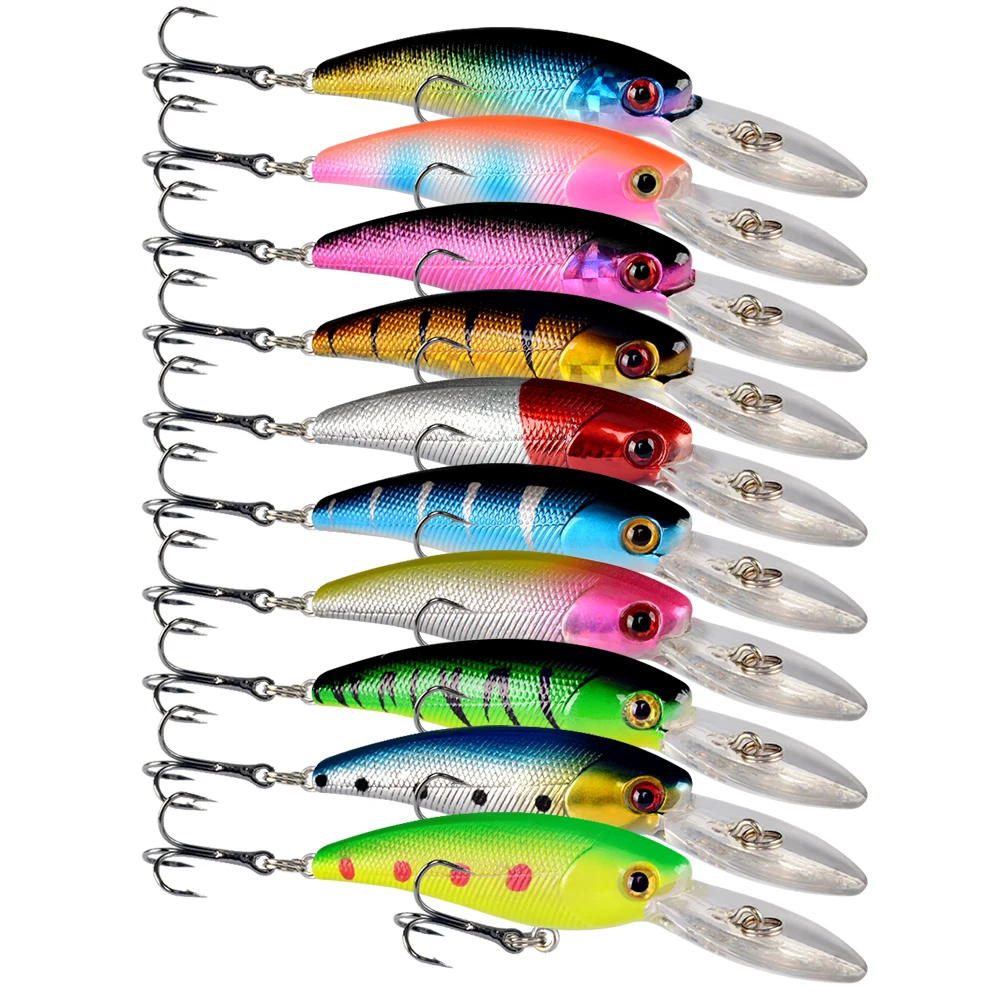 1 шт. плавающая искусственная приманка для рыбной ловли 90 мм 7 5 г кренкбейт