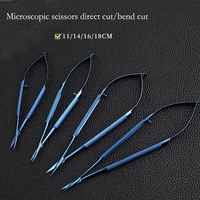 titanium alloy ophthalmic corneal scissors open eye corner surgical scissors stainless steel straight and curved scissors