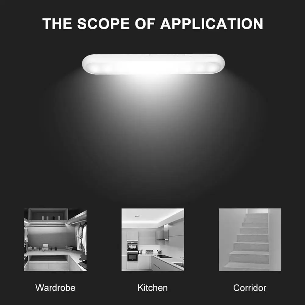 Светодиодный светильник с пассивным инфракрасным датчиком движения лампа для