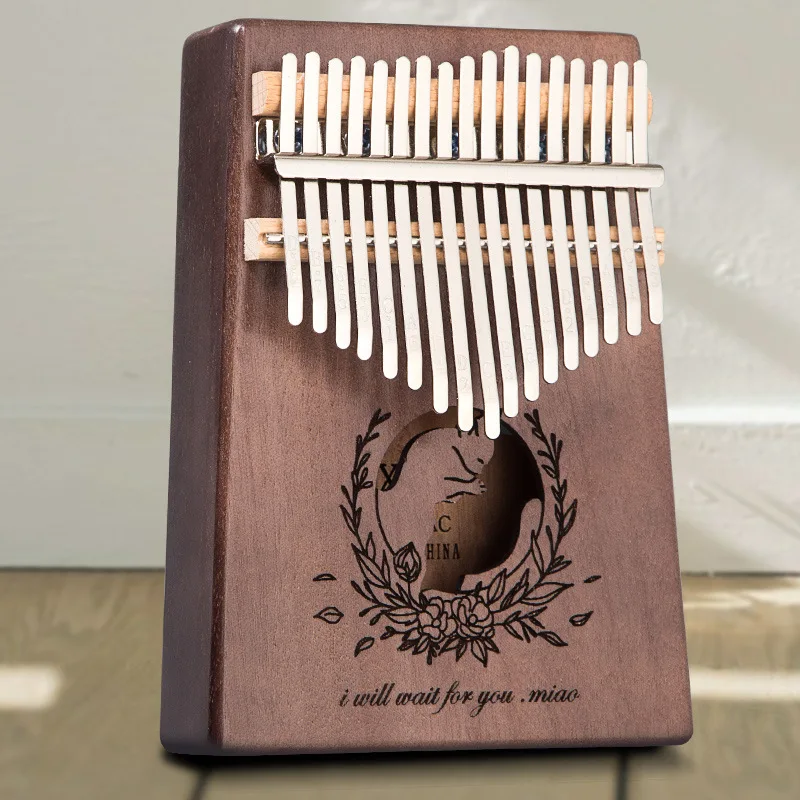 Kalimba 17 клавишное пианино Красивые Музыкальные инструменты из красного дерева для