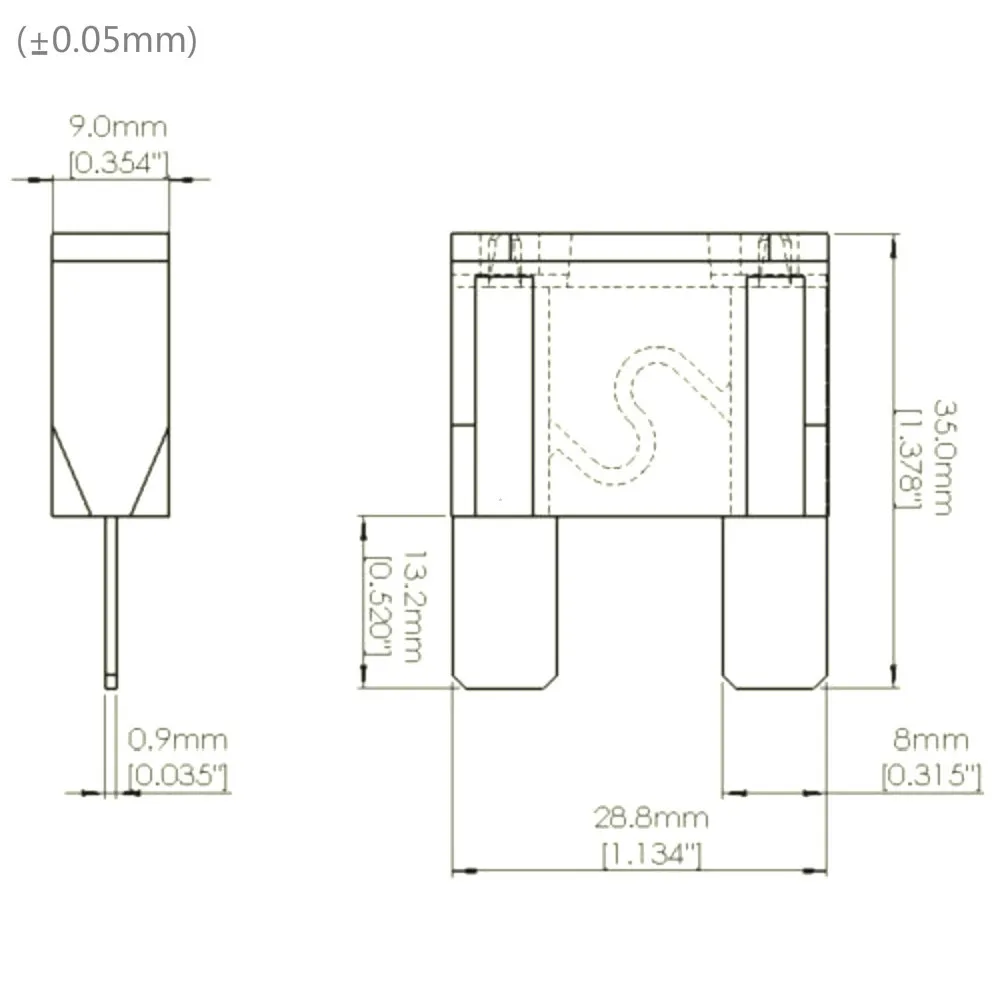 1 х 50 а предохранитель А автомобильный большого размера для макси-лопастей