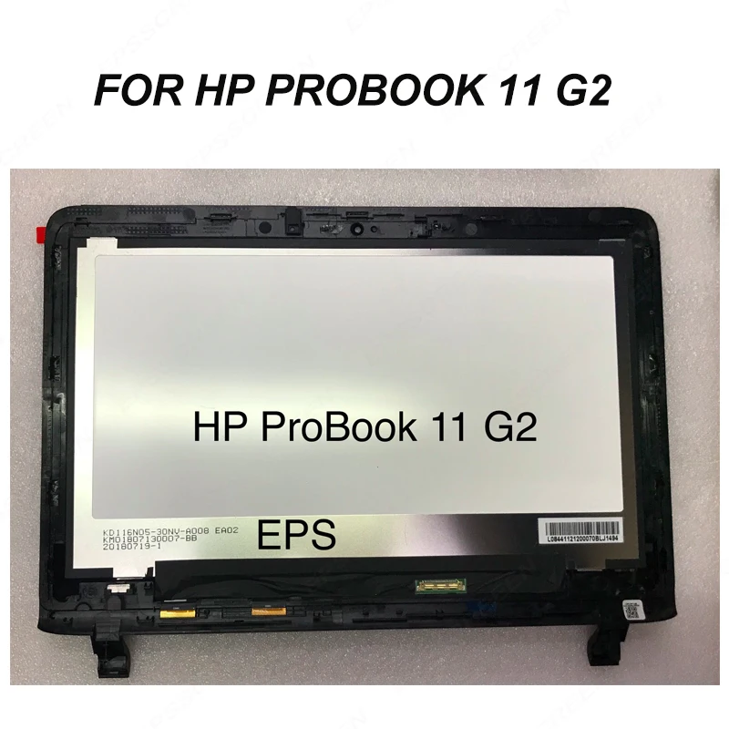 

replace for HP-Compaq Probook 11 EE G2 touch digitizer panel + Lcd screen+ BEZEL FRAME repair 11.6 inch KD116N05 DISPLAY