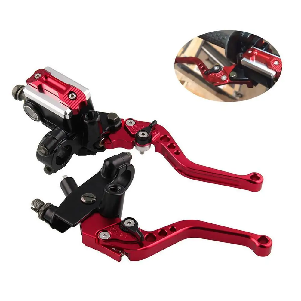 

2Pcs Nawenson Universal 7/8" 22mm Motorcycle Clutch Brake Master Cylinder Reservoir Levers Kit Reservoir Set