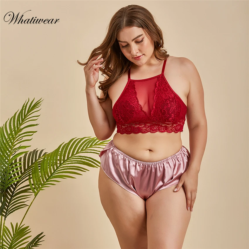Whatiwear размера плюс цветочные кружева чокер укороченный топ женский сексуальный