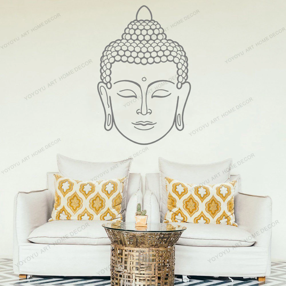 Будда Лотос буддизм Йога виниловые наклейки на стену гаража домашний Декор