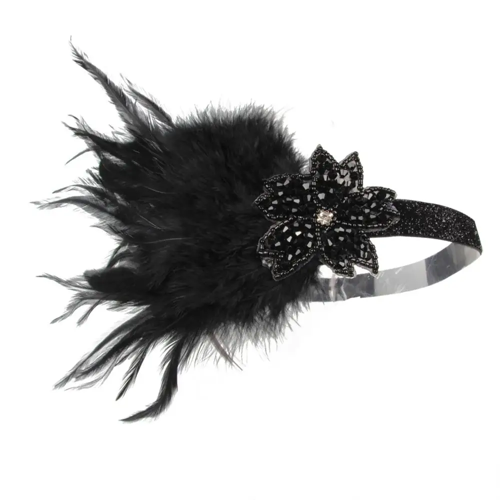 

The 1920s feather dance party headpiece and gatsby masquerade headband