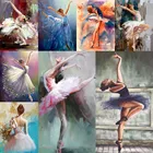 Алмазная 5D картина сделай сам, вышивка балериной женщины, вышивка крестиком, мозаика из страз, украшение для стен, подарок