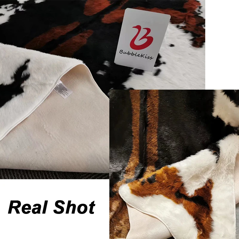 Скидка Искусственный ковер LOYAlgogo в форме коровы для спальни, ковер из овечьей кожи, домашний декор для гостиной, кофейный столик, ковер
