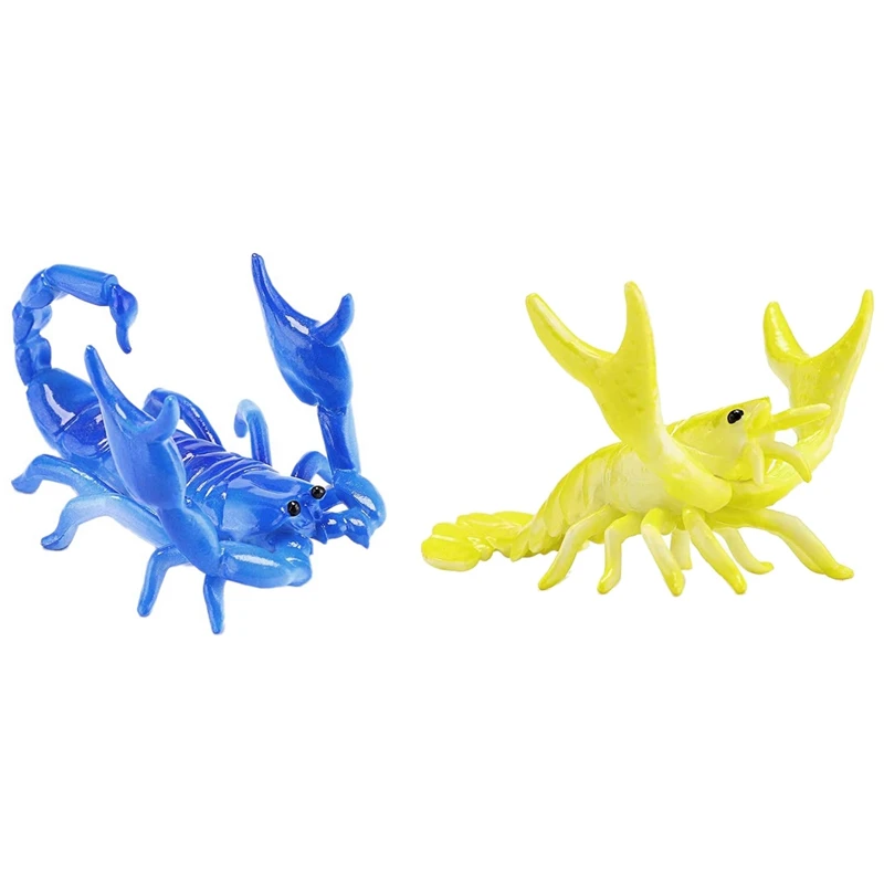 

2 Pcs Pen Holder Weightlifting Bracket Storage Rack Pen Rack Gift Stationery, Lobster & Scorpion