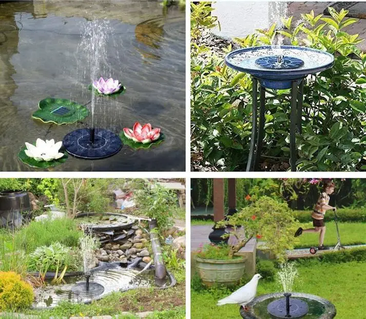 Солнечный плавающий миниатюрный пейзаж сад бассейн пруд открытый солнечная