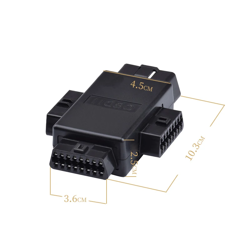Адаптер Сплиттер OBD2 OBDII с 16 контактным разъемом Папа 3 для кабеля 1 OBD переходник