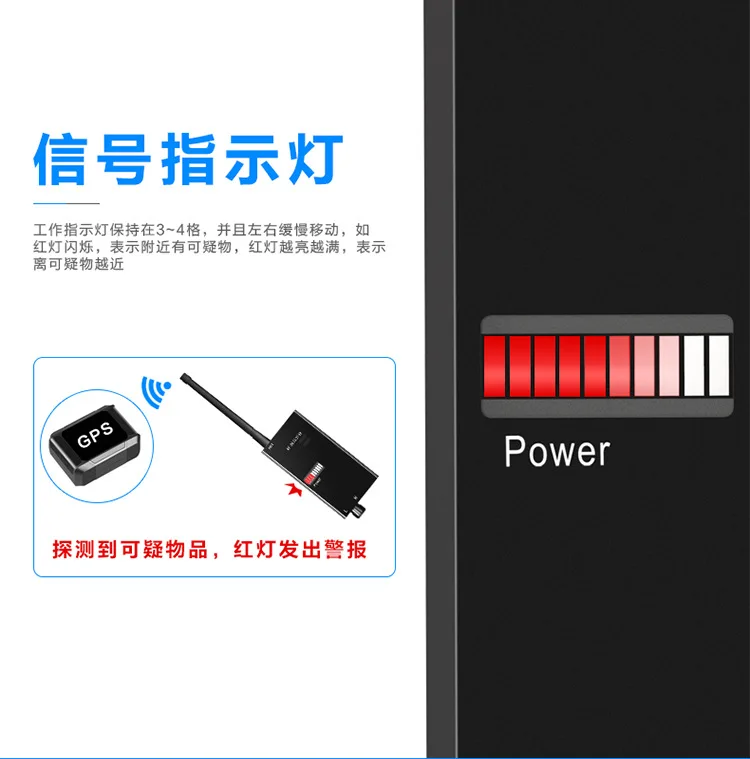 Goedkoop Signaal Detector MD-310 Anti-Afluisteren Monitoring Anti-Sneak Shot Tracing 007A Draadloze Gps Positionering Detector