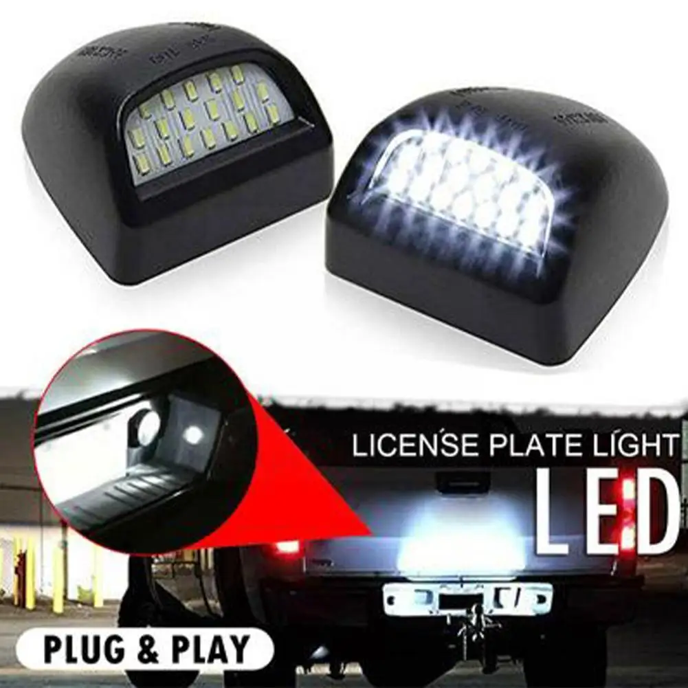 

6000K ксеноновый белый 18SMD OEM-полный светодиодный для CHEVROLET Silverado GMC Sierra 1500 2500 3500 подсветильник номерного знака грузовика 12 в задний L E2Z8