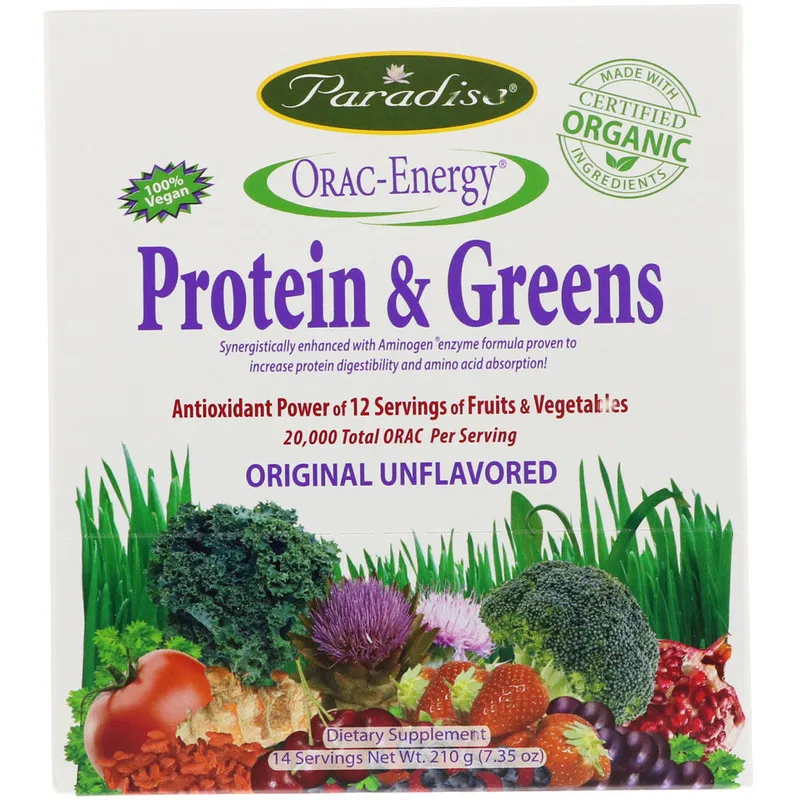 ORAC-Energy, plants protein & green organic matter muscle protein 210g