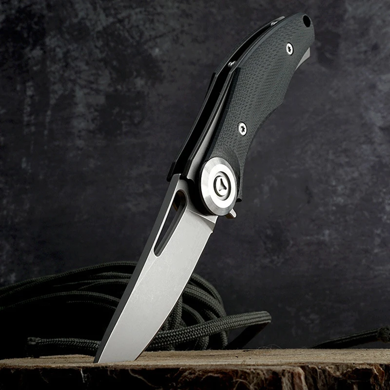 TUNAFIRE карманный складной нож G10 Ручка D2 стальное лезвие Тактический для выживания