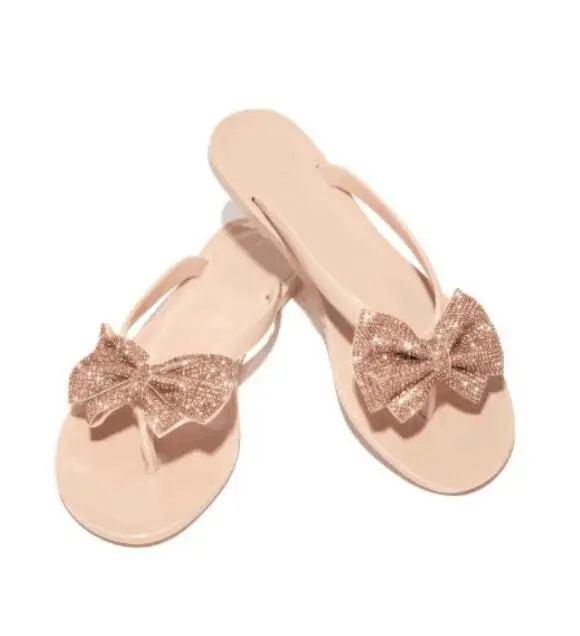 2019 Bow-knot Women Mules Shoes Rhinestone Flip Flops Women's Slippers Summer for Female | Обувь