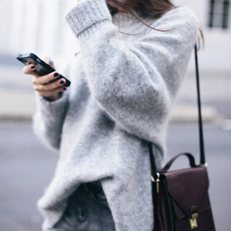 ZOGAA 2019 новый бренд женский теплый свитер пуловер рукав летучая мышь зимняя одежда