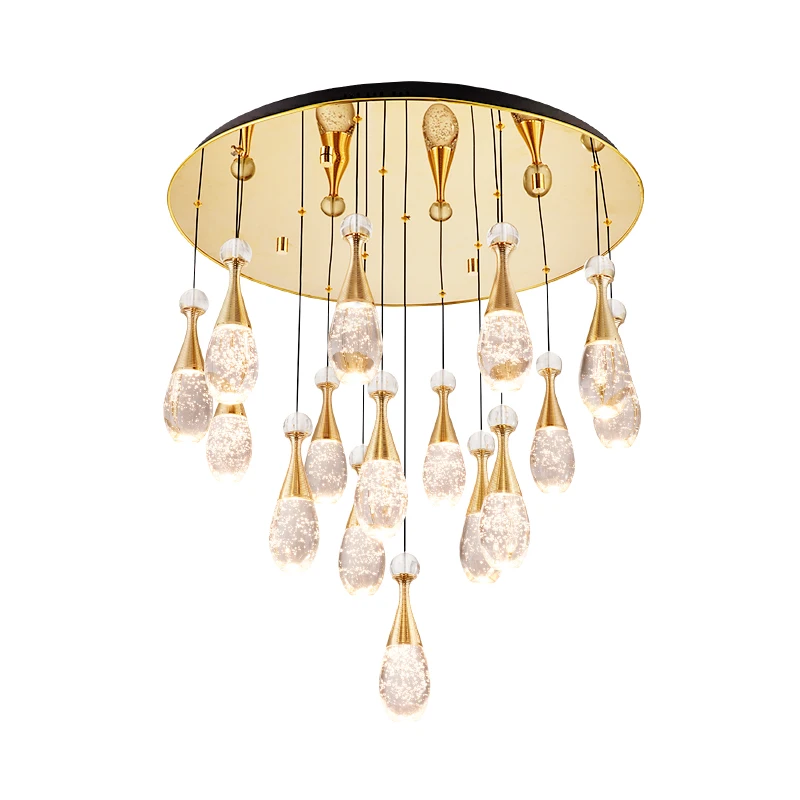 Домашний декор Хрустальные потолочные светильники светодиодный светильник для