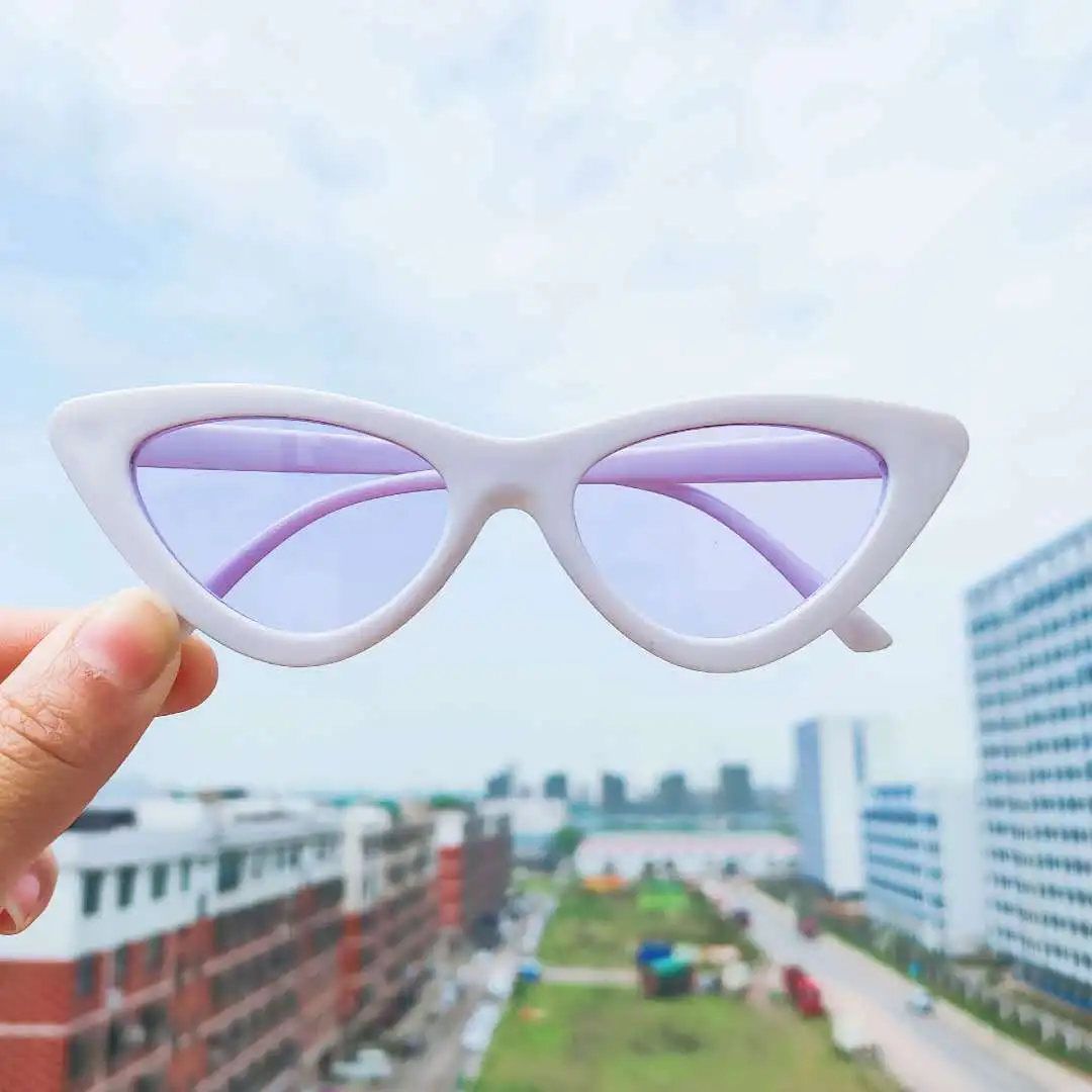 Новый тренд треугольные солнечные очки кошачий глаз для вождения автомобиля