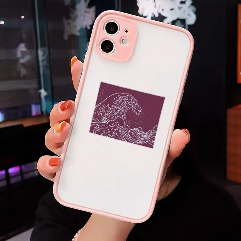 

The Great Wave off Kanagawa Phone Case matte transparent For iphone 7 8 11 12 plus mini x xs xr pro max cover