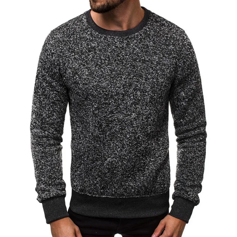 

DIHOPE Soild O-Neck Sweater Men'S Casual Winter Long Sleeve Pullover Fashion Sweatshirt Simple Wild Men'S Clothing Tops New