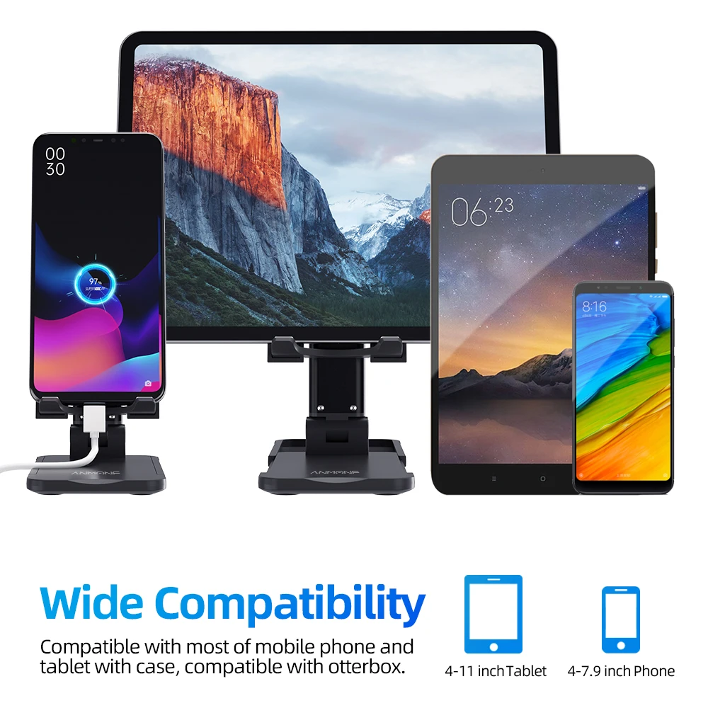 Складной держатель для телефона планшета настольная подставка стабильный