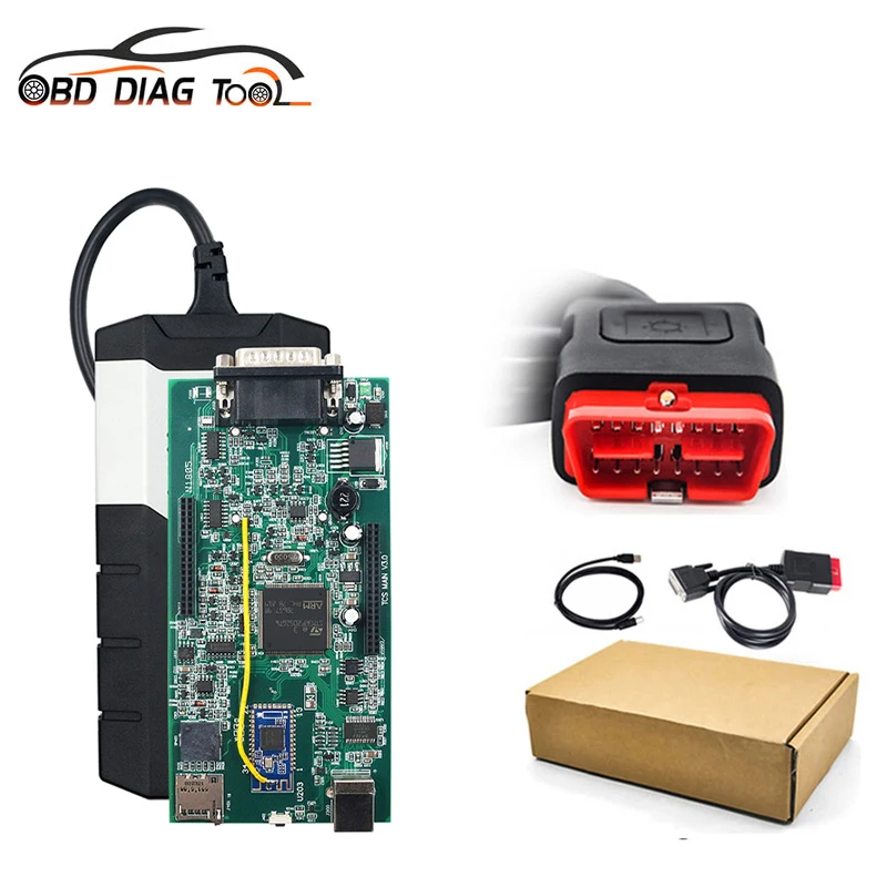 Top For TCS PRO V9.0 BT OBD2 Scanner Double PCB 2018.R0/2017.R3 Keygen Pro Car/Truck Diagnostic Tool Free Ship | Автомобили и