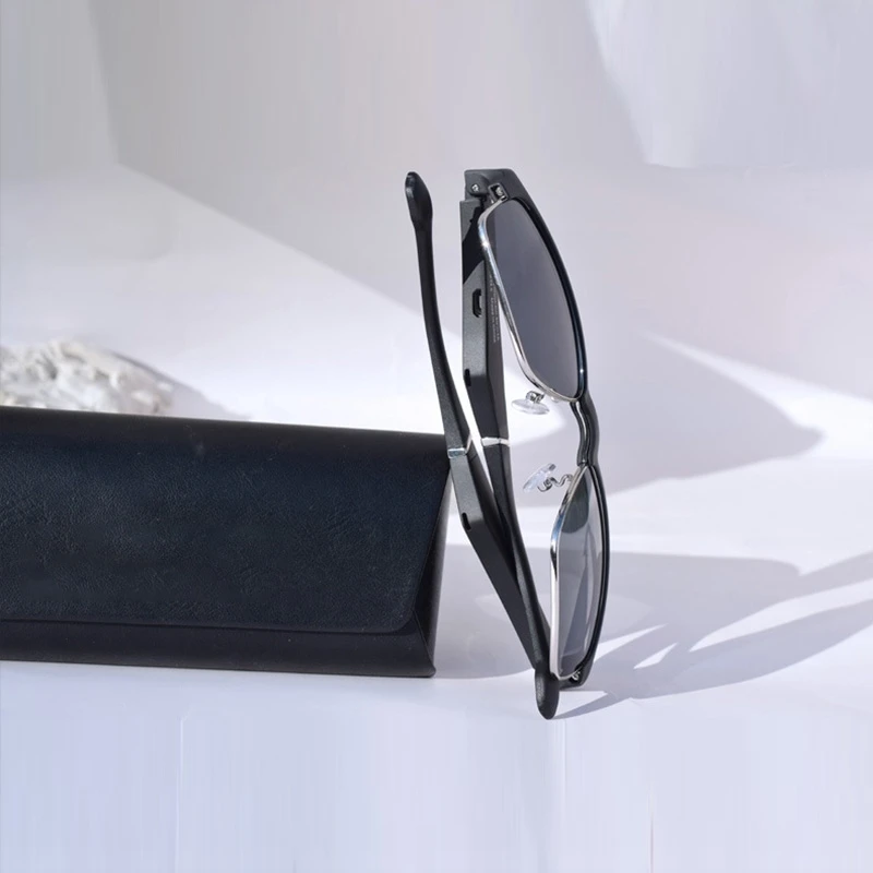 구매 안티 블루 라이트 스포츠 무선 스테레오 스마트 블루투스 안경 이어폰, 색상: K2 선글라스 블루 실버