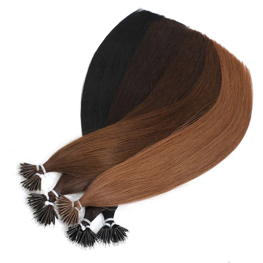 

Human Hair Extensions micro ring hair extensions Nano ring Hair Extensions 50 Strands 18 inch micro hair extension