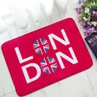 Новый современный британский подземный Придверный коврик с флагом лондонского Союза Джека модный коврик для ванной комнаты кухни дверной коврик ковер Противоскользящий резиновый красный
