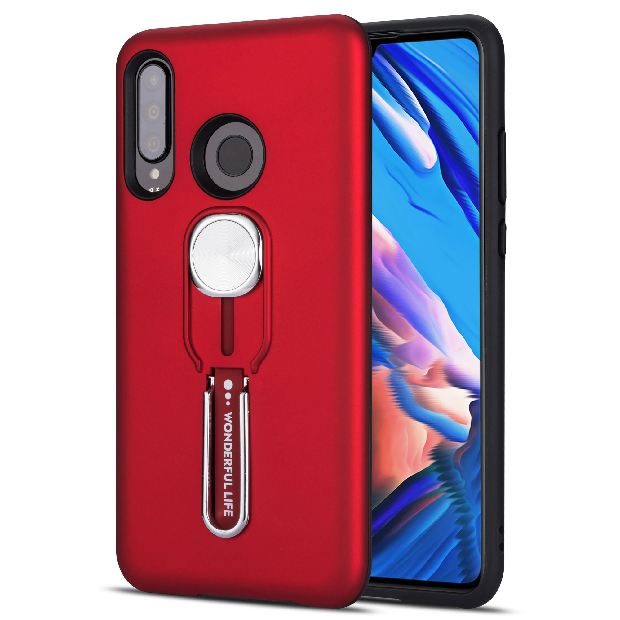 Redmi Note 7 case shockproof hybrid armor soft TPU inner & hard PC cover finger strap stand cases for Xiaomi 6 Pro | Мобильные