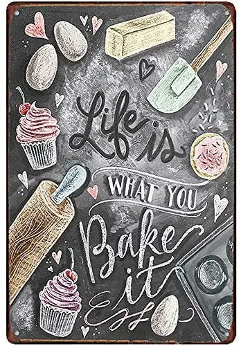 

Bake Novelty Parking Retro Metal Tin Sign Plaque Poster Wall Decor Art Shabby Chic Gift Suitable 12x8 Inch