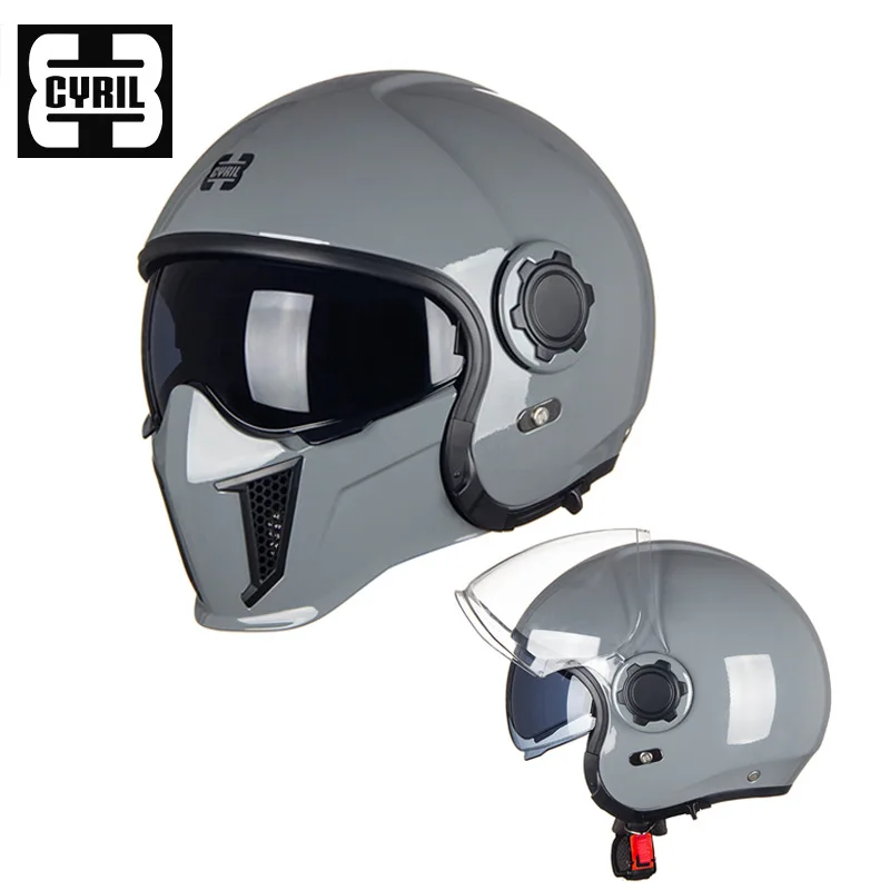 

ForHarley modular motorcycle female half helmet Retro motorcycle helmet male full helmet face visors electric car helmet DOT