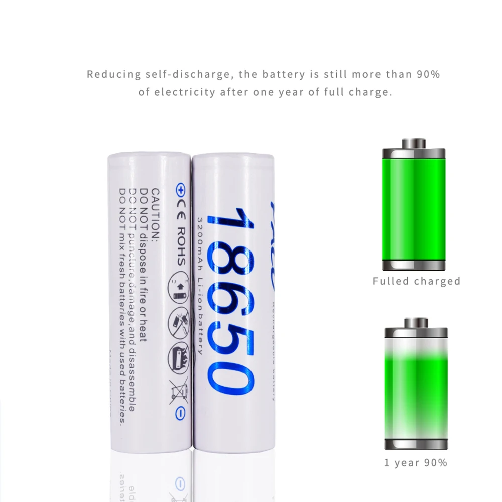 PALO 3200mAh 2-24pcs 18650 литиевая аккумуляторная батарея литий-ионные батареи для Panasonic фонарик электронные сигареты