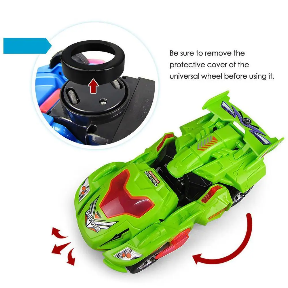 Робот-трансформер в виде динозавра со светодиодной светодиодный светкой