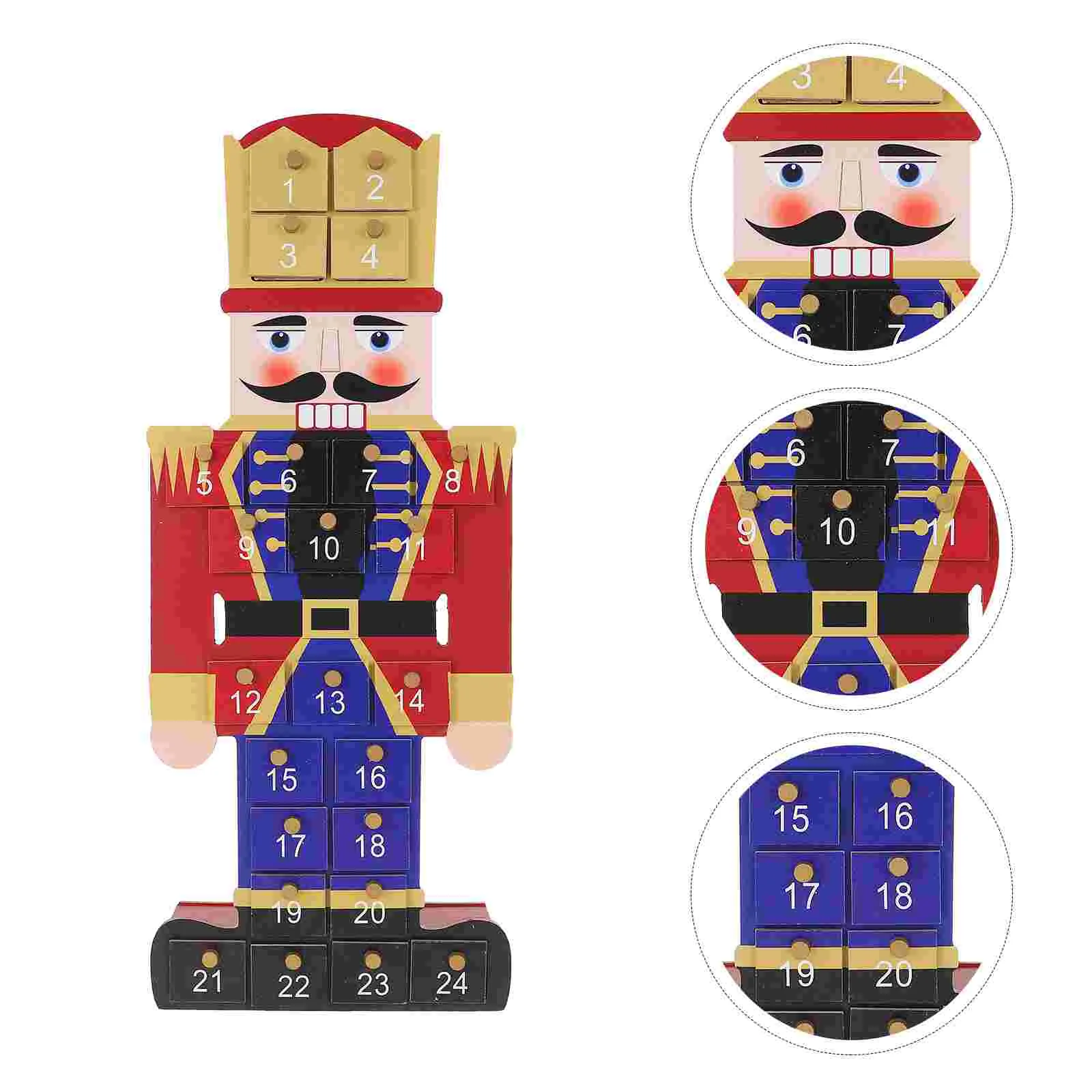 

1 шт., деревянный календарь с ящиками