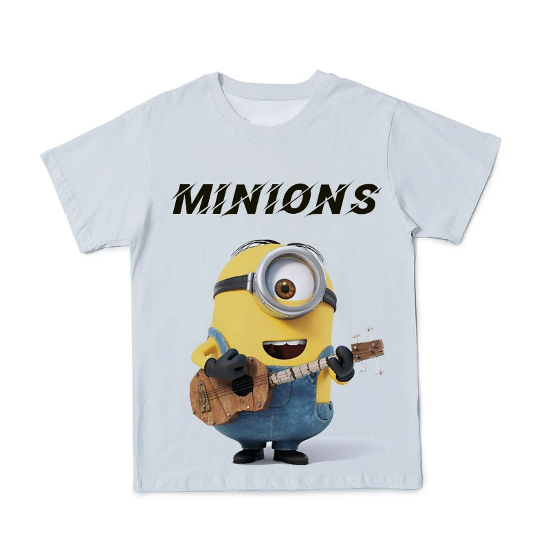 

Summer Men's 3D New Little Yellow Man T-shirt Clothing Popular Anime Loose Comfortable O-neck Short Sleeve Large Size 110-6 XL