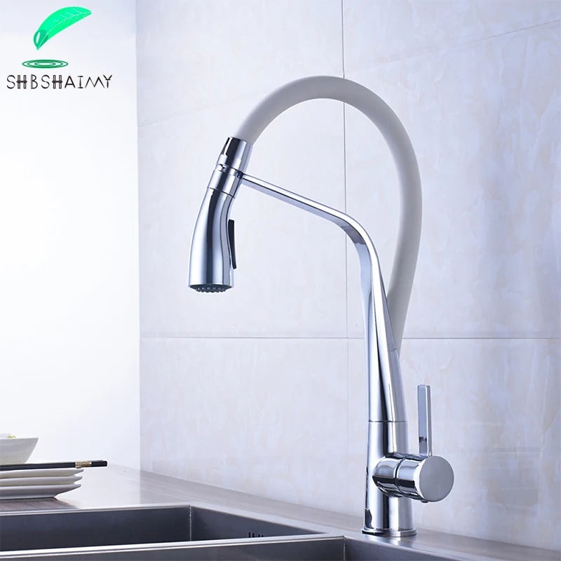 Роскошный хромированный полированный Смеситель для кухни настенный кран с