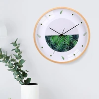 wall clock logs ins quartz clock nordic round mute living room office simple modern popular wind clock