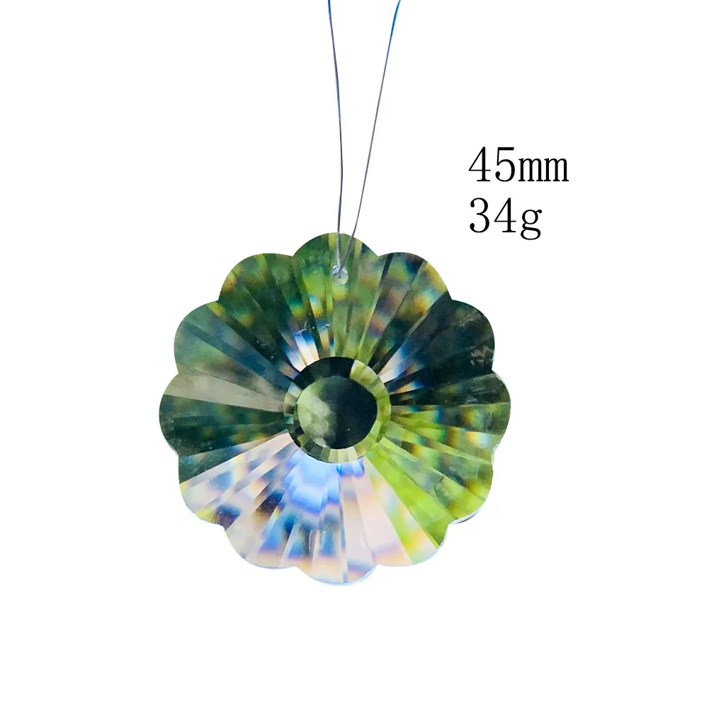 

2PC Clear Sunflower Crystal Chandelier Prism Suncatcher DIY Curtain Entrance Partition Wedding Stage Layout Lighting Accessories