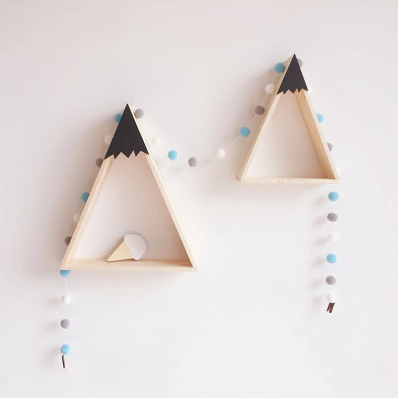 2 шт./компл. стены детской комнаты деревянный снег горная полка детская комната