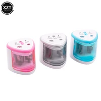 2 hole sacapuntas automatic electric pencil sharpener stationery student supplies school office desk stationery fine art paint