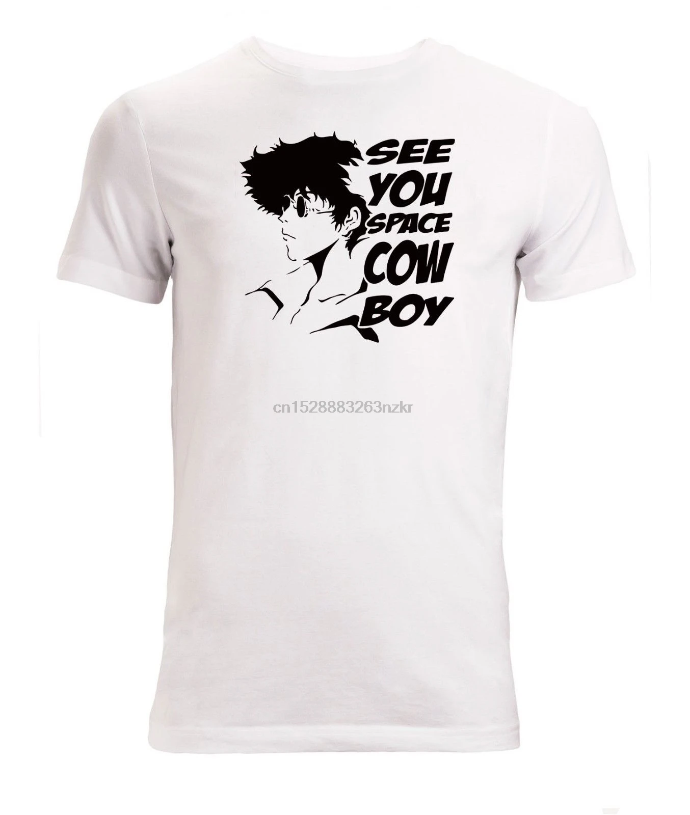 Ковбойский Бибоп видеть вас космический ковбой Мужская белая футболка Размеры